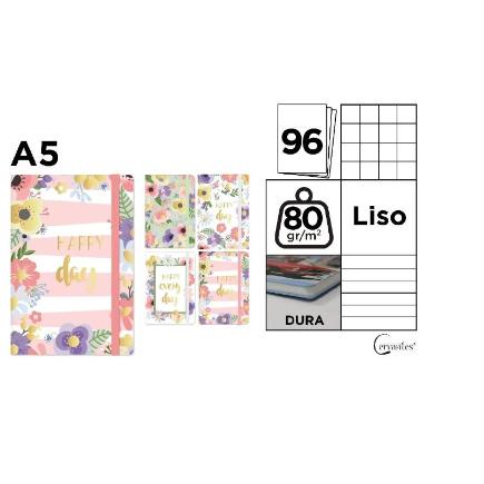 CUADERNO DE NOTAS TAPA FORRADA A5