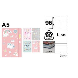 CUADERNO DE NOTAS TAPA FORRADA A5