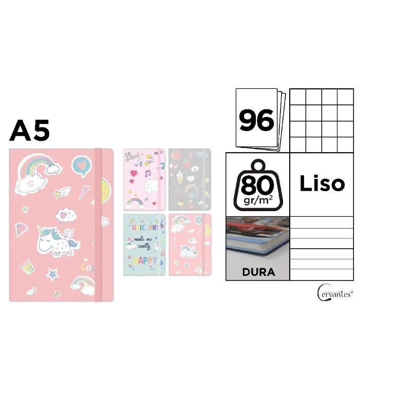 CUADERNO DE NOTAS TAPA FORRADA A5