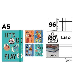 CUADERNO DE NOTAS TAPA FORRADA A5