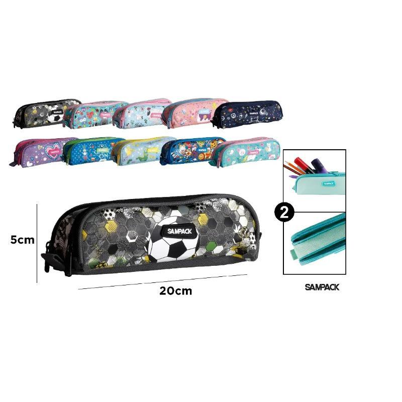 ESTUCHE DOBLE CREMALLERAS SAMPACK