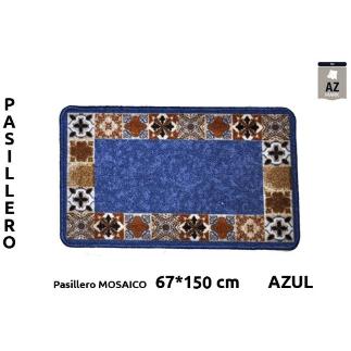 PASILL TERM MOSAICO 67X150 CM AZUL