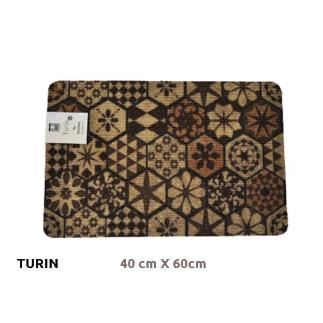 FELPUDO C/SOPORTE PVC 40X60 CM TURIN Nº 1