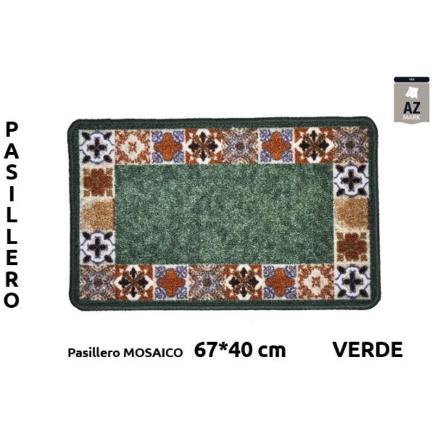 PASILL TERM MOSAICO 40X67 CM VERDE