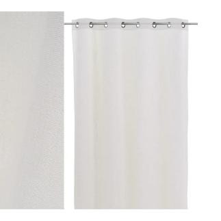 CORTINA FAUX COTTON TEÑIDO NATURAL BLANCO 140X260 CM
