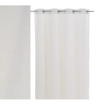 CORTINA FAUX COTTON TEÑIDO NATURAL BLANCO 140X260 CM