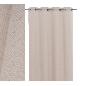 CORTINA FAUX COTTON TEÑIDO NATURAL BEIGE 140X260 CM