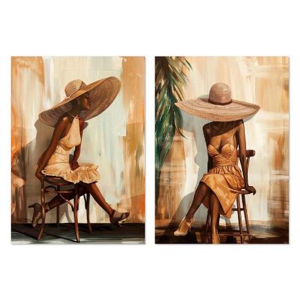LIENZO CHICA SENTADA 50X70 CM SURT / 2