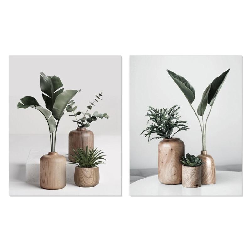 LIENZO HOJA JARRON 40X50 CM SURT