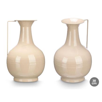 JARRON BOLA 38 CM MARRON CLARO