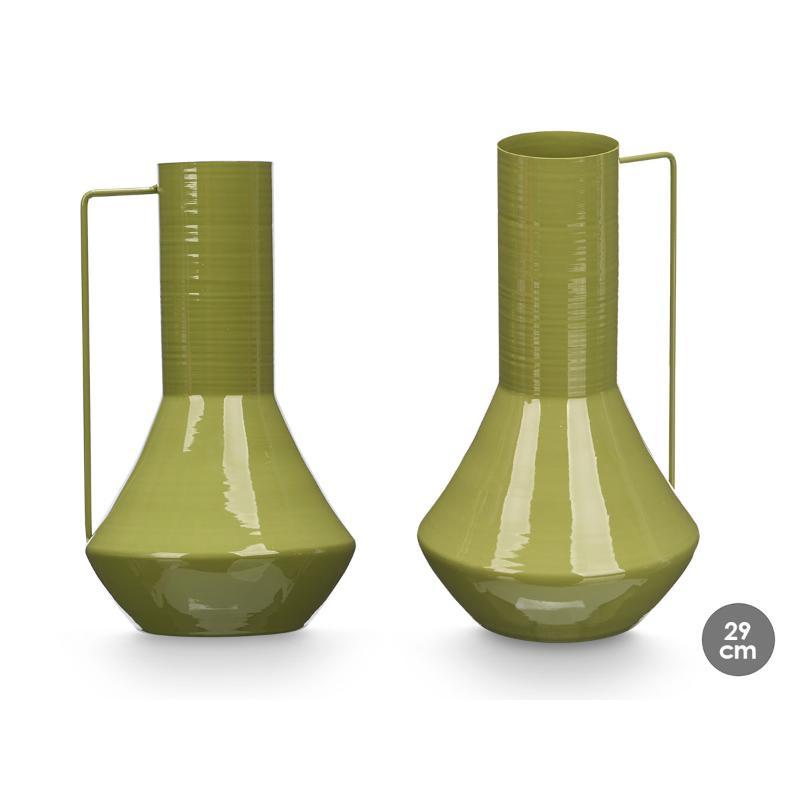 JARRON CONICO 29 CM VERDE