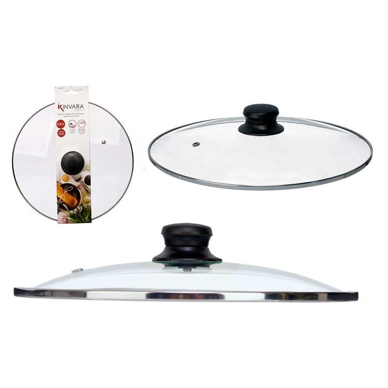 TAPA CRISTAL FILO PLATA 30 CM