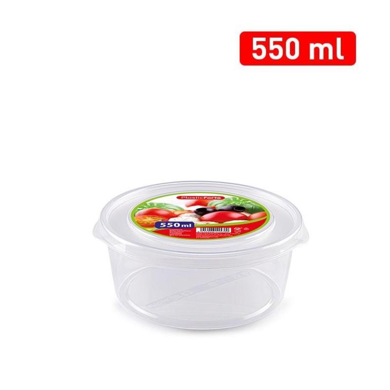 FIAMBRERA BASIC RED 550 ML TRANSPARENTE