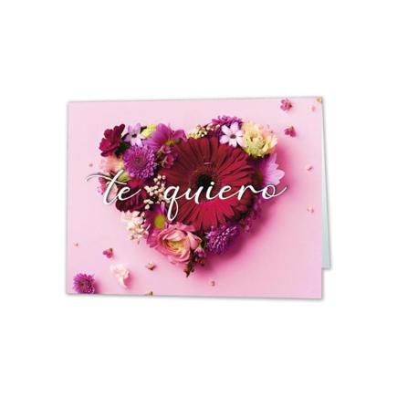 MINI CARD CORAZON TE QUIERO