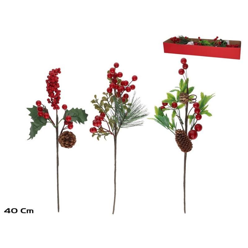 PICK ACEBO JESSICA 40 CM ROJO 3 SURT