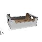 CAJA CARTON PLATA METALIZADO 30X20X10 CM