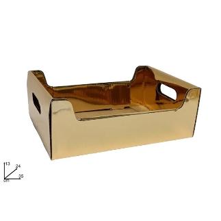 CAJA CARTON ORO METALIZADO 35X24X13 CM