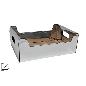 CAJA CARTON PLATA METALIZADO 35X24X13 CM