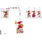 COLGADOR PAPA NOEL CON CAMPANA MADERA SET 2 PIEZAS SURT DE 3