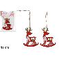 RENO DE MADERA COLGANTE SET 2 PZ 11 CM 3 SURT