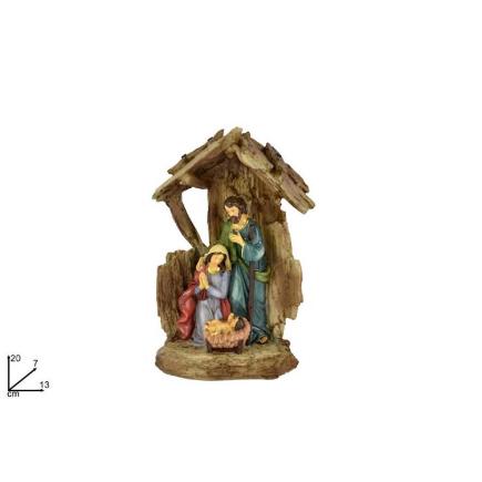 NACIMIENTO CABAÑA TRONCO 20 CM