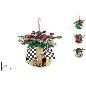 COLGANTE CAMPANA CON LAZO DECORACION AJEDREZ SURT DE 3