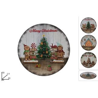 BAJO PLATO 33 CM DECORACION GALLETAS 3 SRT