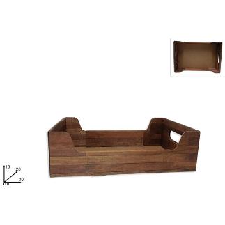 CAJA CARTON EFECTO MADERA 30X20X10 CM