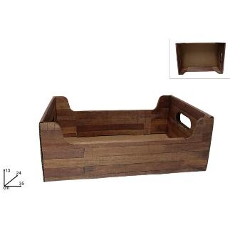 CAJA CARTON EFECTO MADERA 35X24X13 CM