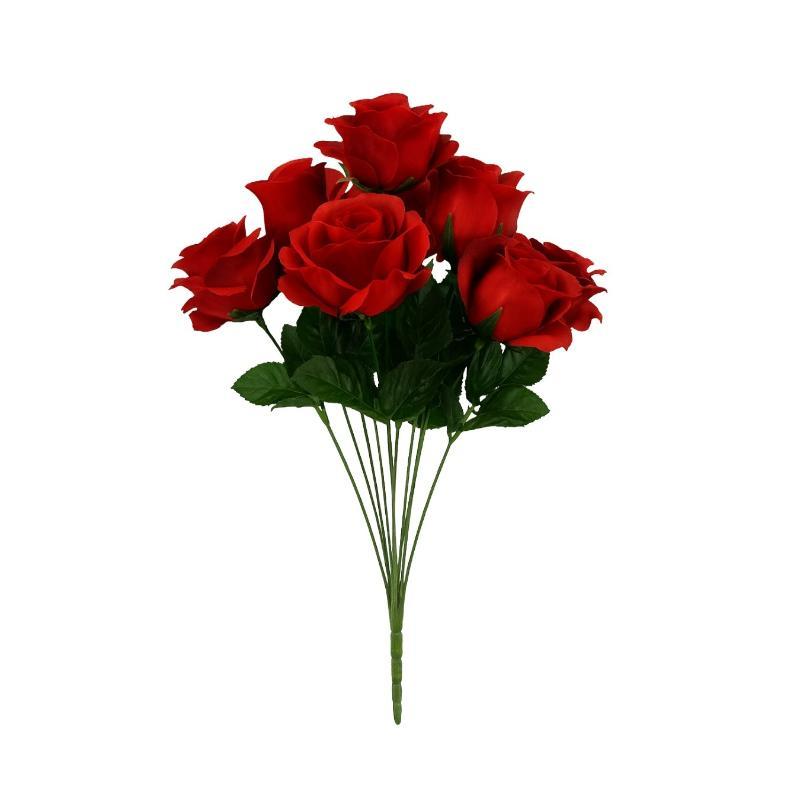RAMO ROSAS/CAPULLOS X10 46 CM ROJO