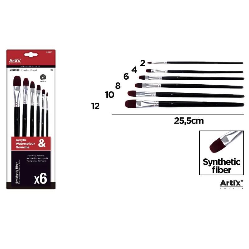 PINCEL PROFESIONAL 6 UDS ARTIX