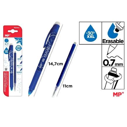 BOLIGRAFO BORRABLE AZUL + RECAMBIO