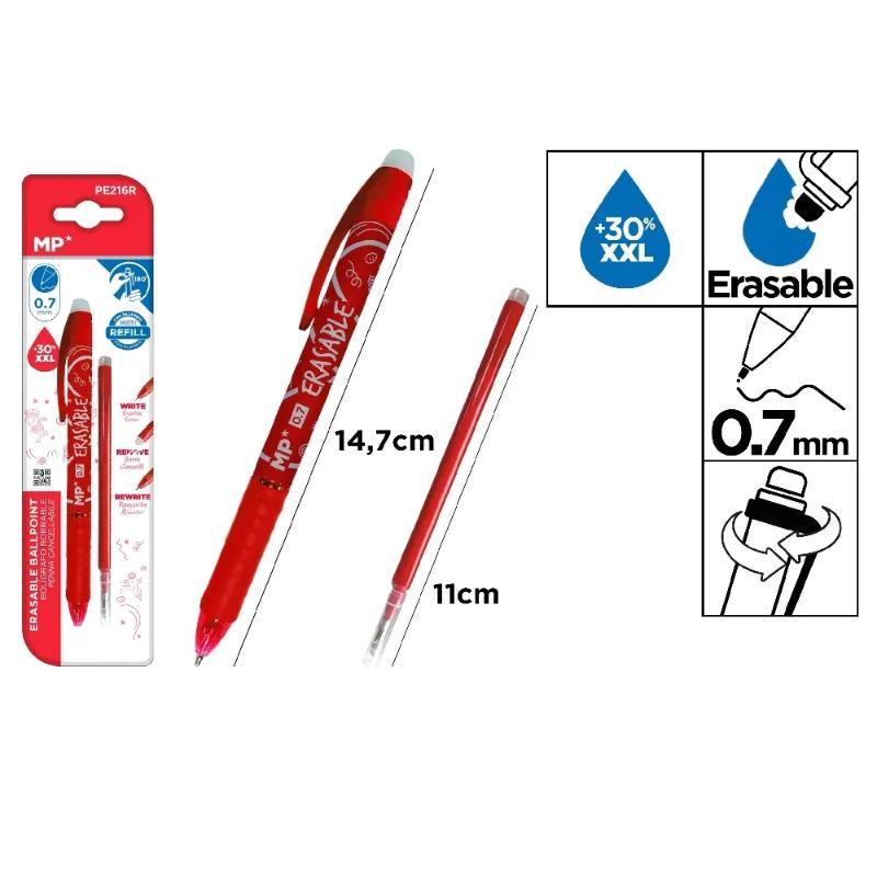 BOLIGRAFO BORRABLE ROJO +RECAMBIO