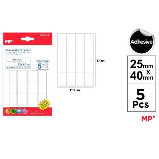 ETIQUETAS BLANCAS 25X40 MM 80 UDS