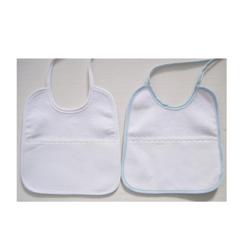 BABERO PARA BORDAR (2 PIEZAS) 20X20 CM AZUL