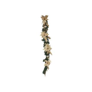 GUIRNALDA FLORES DE PASCUA DORADAS 180 CM