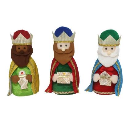 FIGURA REY MAGO HANS 13X10X31 CM MULTI