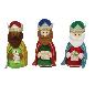FIGURA REY MAGO HANS 13X10X31 CM MULTI