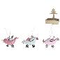 COLGANTE AVIONETA CON FIGURA COLOR 9.5 CM