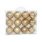 MALETIN X12 BOLAS BRIGHT ORO 8 CM