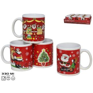 TAZA MUG CERAMICA SANTA CLAUS 330 ML