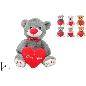 PELUCHE OSO 40 CM CON CORAZON 3 COLS