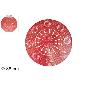 MANTEL REDONDO 38 CM FANTASIA ROJO