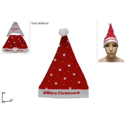 GORRO NAVIDEÑO C/ESTRELLAS