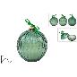 BOLA CRISTAL 10.5 CM DIAM VERDE C/VELA PERFUMADA