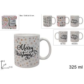 TAZON CERAMICA 325 ML CON DEC NAVIDAD