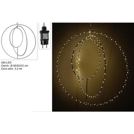 CIRCULOS METALICOS LUMINOSOS 250 LEDS