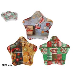 BANDEJA ESTRELLA CONFANY 31.5 CM 3 SURT