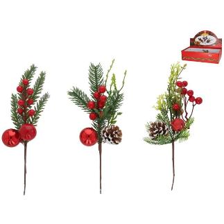 PICK XMAS VORKUTA ROJO 3 STD 27 CM
