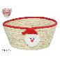 CESTA ROJA PAPA NOEL 25X25X11 CM